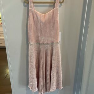 Light pink dress with rhinestone accents